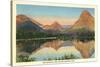 Two Medicine Lake, Glacier Park, Montana-null-Stretched Canvas