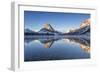 Two Medicine Lake in Winter, Glacier National Park, Montana, USA-Chuck Haney-Framed Photographic Print