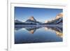 Two Medicine Lake in Winter, Glacier National Park, Montana, USA-Chuck Haney-Framed Photographic Print