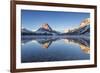 Two Medicine Lake in Winter, Glacier National Park, Montana, USA-Chuck Haney-Framed Photographic Print