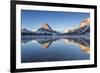 Two Medicine Lake in Winter, Glacier National Park, Montana, USA-Chuck Haney-Framed Photographic Print