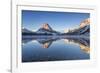 Two Medicine Lake in Winter, Glacier National Park, Montana, USA-Chuck Haney-Framed Photographic Print