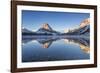 Two Medicine Lake in Winter, Glacier National Park, Montana, USA-Chuck Haney-Framed Photographic Print