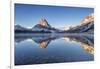 Two Medicine Lake in Winter, Glacier National Park, Montana, USA-Chuck Haney-Framed Photographic Print