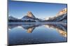 Two Medicine Lake in Winter, Glacier National Park, Montana, USA-Chuck Haney-Mounted Premium Photographic Print