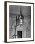 Two Members of the 2000-Strong Viceroy's House Staff Clean One of the Lamps-null-Framed Photographic Print