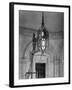 Two Members of the 2000-Strong Viceroy's House Staff Clean One of the Lamps-null-Framed Photographic Print