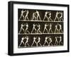 Two Men Boxing, from the 'Animal Locomotion; Series, C.1881-Eadweard Muybridge-Framed Photographic Print