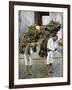 Two Men Carrying Bundles of Wood on their Backs, Mexico, Early 20th Century-null-Framed Giclee Print