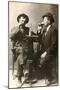 Two Men Drinking Beer-null-Mounted Premium Giclee Print