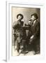 Two Men Drinking Beer-null-Framed Art Print