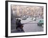 Two Men Fishing, Marsaskala, Malta, Mediterranean, Europe-Nick Servian-Framed Photographic Print