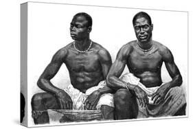 Two Men from Assinie, Guinea, C1860-1920-Jean Andre Rixens-Stretched Canvas