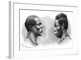 Two Men from French Guinea, C1850-1890-Emile Antoine Bayard-Framed Giclee Print