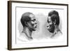 Two Men from French Guinea, C1850-1890-Emile Antoine Bayard-Framed Giclee Print