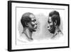 Two Men from French Guinea, C1850-1890-Emile Antoine Bayard-Framed Giclee Print