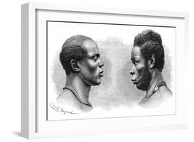 Two Men from French Guinea, C1850-1890-Emile Antoine Bayard-Framed Giclee Print