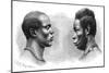 Two Men from French Guinea, C1850-1890-Emile Antoine Bayard-Mounted Giclee Print
