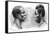 Two Men from French Guinea, C1850-1890-Emile Antoine Bayard-Framed Stretched Canvas