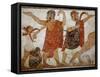 Two Men, from the Tomb of the Augurs, c.530-520 BC-Etruscan-Framed Stretched Canvas