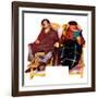 "Two Men in Deck Chairs,"January 16, 1937-Leslie Thrasher-Framed Giclee Print