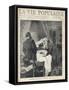 Two Men Lean over a Bed to See a Man's Death. at the Door, Other Men are Watching the Scene. Illust-Alphonse Marie Mucha-Framed Stretched Canvas