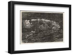 Two Men Mining for Coal-null-Framed Photographic Print