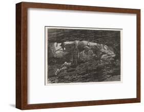 Two Men Mining for Coal-null-Framed Photographic Print