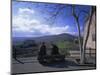 Two Men on a Bench, Barbagia, Sardinia, Italy, Europe-Oliviero Olivieri-Mounted Photographic Print