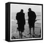 Two Men Paddling in the Sea: They Wear Formal Suits-Henry Grant-Framed Stretched Canvas