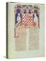 Two Men Playing a Game of Chess, Page from the 'Book of Games-null-Stretched Canvas