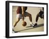 Two Men Playing Basketball-null-Framed Premium Photographic Print