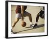 Two Men Playing Basketball-null-Framed Photographic Print