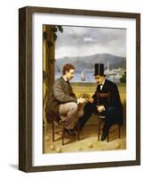 Two Men Playing Game of Morra-null-Framed Giclee Print