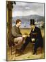 Two Men Playing Game of Morra-null-Mounted Giclee Print