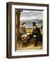 Two Men Playing Game of Morra-null-Framed Premium Giclee Print