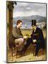 Two Men Playing Game of Morra-null-Mounted Premium Giclee Print