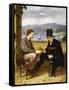 Two Men Playing Game of Morra-null-Framed Stretched Canvas
