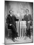 Two Men Pose with American Flags, Ca. 1895-null-Mounted Photographic Print