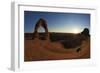 Two Men Sitting, Delicate Arch, Arches National Park, Moab, Utah, United States of America-Peter Barritt-Framed Photographic Print