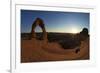 Two Men Sitting, Delicate Arch, Arches National Park, Moab, Utah, United States of America-Peter Barritt-Framed Photographic Print