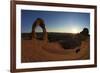 Two Men Sitting, Delicate Arch, Arches National Park, Moab, Utah, United States of America-Peter Barritt-Framed Photographic Print