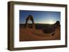 Two Men Sitting, Delicate Arch, Arches National Park, Moab, Utah, United States of America-Peter Barritt-Framed Photographic Print