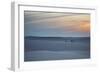 Two Men Walk a Donkey over Dunes at Sunset in Brazil's Lencois Maranhenses National Park-Alex Saberi-Framed Photographic Print