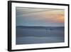 Two Men Walk a Donkey over Dunes at Sunset in Brazil's Lencois Maranhenses National Park-Alex Saberi-Framed Photographic Print