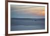 Two Men Walk a Donkey over Dunes at Sunset in Brazil's Lencois Maranhenses National Park-Alex Saberi-Framed Photographic Print