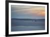 Two Men Walk a Donkey over Dunes at Sunset in Brazil's Lencois Maranhenses National Park-Alex Saberi-Framed Photographic Print