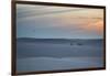 Two Men Walk a Donkey over Dunes at Sunset in Brazil's Lencois Maranhenses National Park-Alex Saberi-Framed Photographic Print