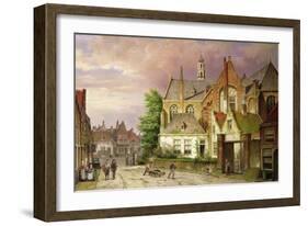 Two Men with a Cart-Willem Koekkoek-Framed Giclee Print