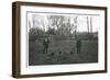 Two Men with Four Dogs, North London Suburbs-null-Framed Photographic Print